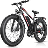 Bicicleta Eléctrica Peak 750W, 25MPH, 60M, 48V 13AH, 7 Velocidades