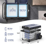 Refrigerador portátil de coche de 45 litros BODEGA