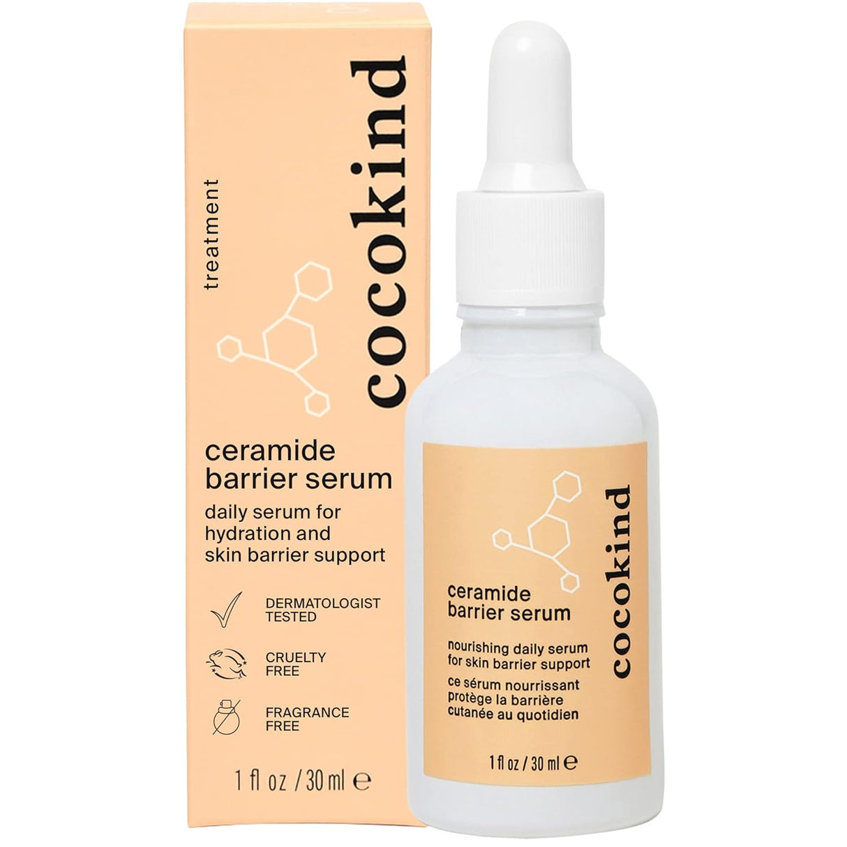 Suero de ceramida Cocokind hidratante para la cara
