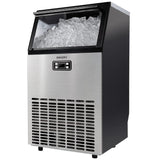 Máquina de Hielo Comercial Independiente de Acero Inoxidable
