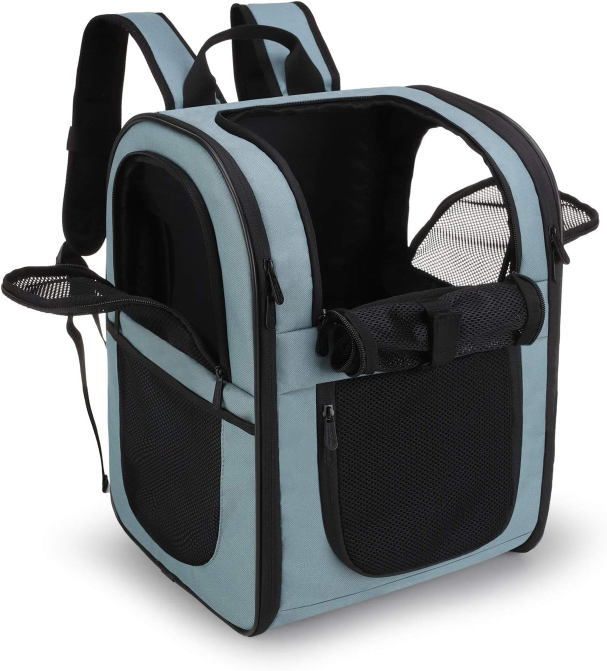 Mochila para transportat gatos azul