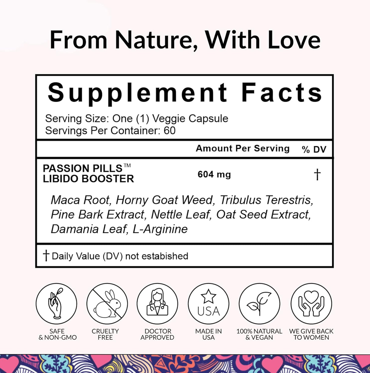 potenciador de la libido Passion Pills para mujeres