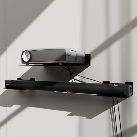 Estante Metálico Flotante, Soporte para Proyector, Modelo Mediano