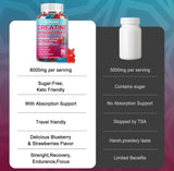 Creatina Monohidrato Gummies con BCAA, L-Carnitina y B12, 90u