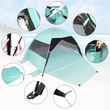 Tienda de playa fácil de montar, anti-UV, con ventanas enrollables