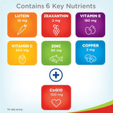 Suplemento AREDS 2 Vitaminas oculares con CoQ10 80 cápsulas