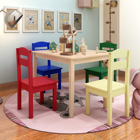 Juego de mesa y silla para niño muebles preescolares