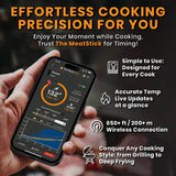 Termómetro de carne MeatStick 4X, 2 sondas, 650ft, Bluetooth