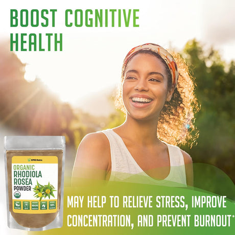 Suplementos  Polvo orgánico de Rhodiola Rosea potenciador