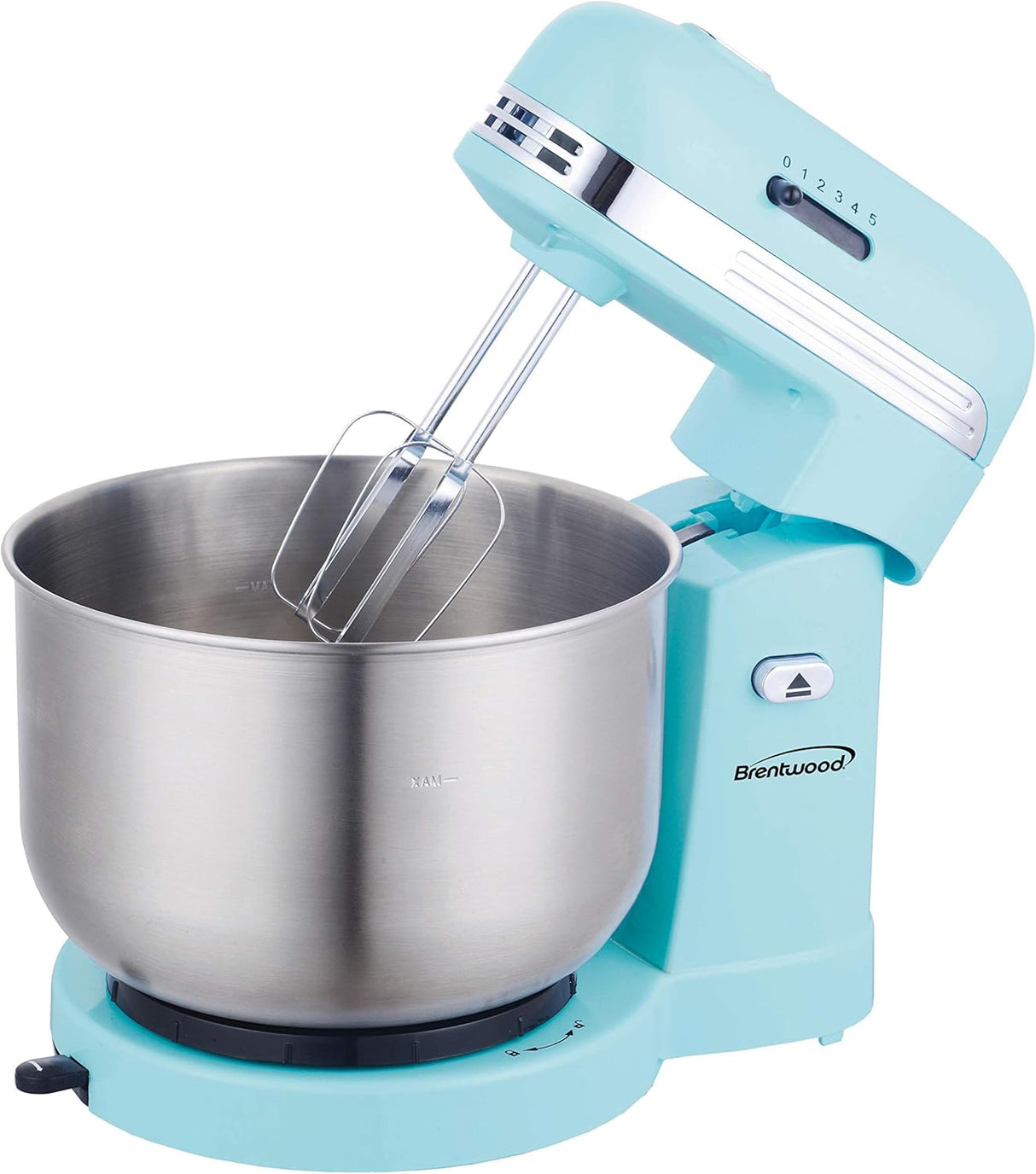 Batidora de pie 5 velocidades Brentwood, tazón acero 3QT, BTWSM1162