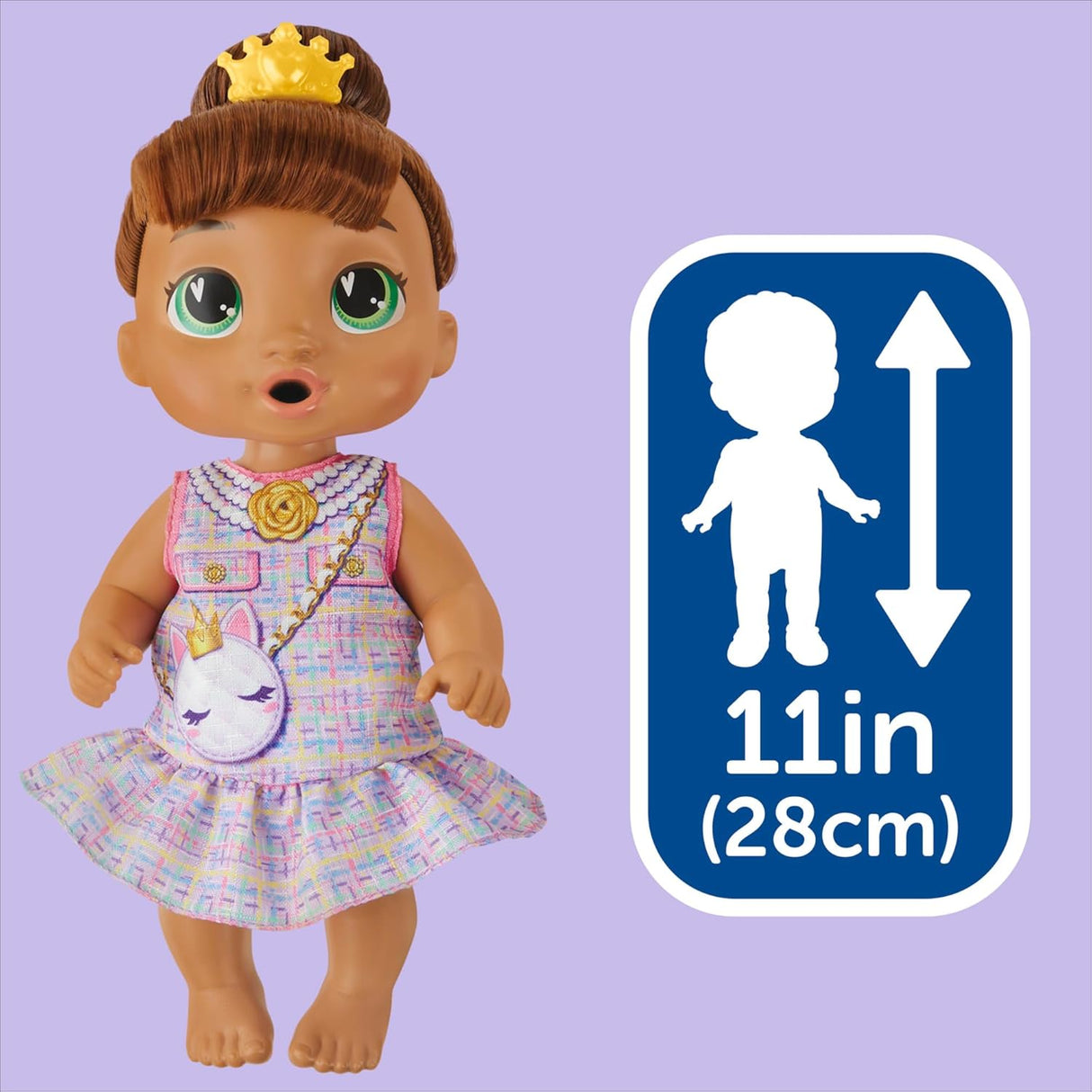 Baby Alive Bubbly Tea Party Sophia Sparkle Muñeca con Accesorios, 11 Pulgadas