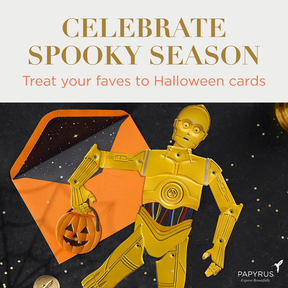 Tarjeta Halloween Papyrus Trick or Scream, divertida y única