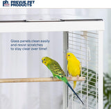 Jaula para pájaros de cristal para pájaros pequeños