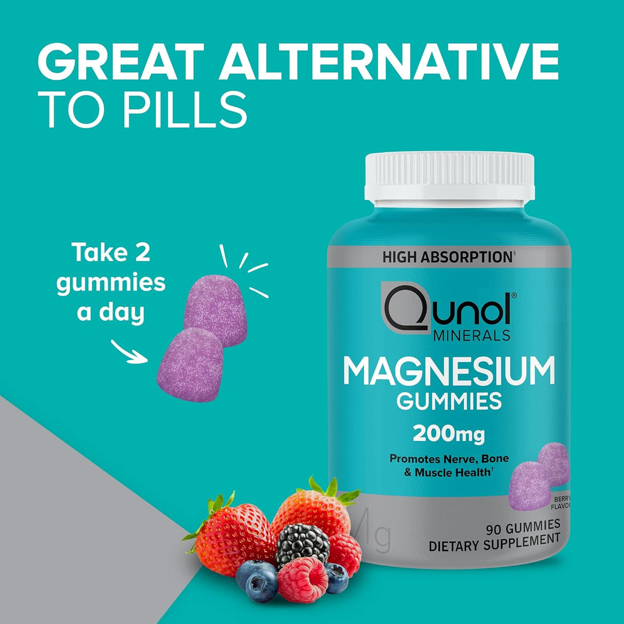 Suplementos de magnesio para adultos 200 mg de citrato