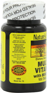 Multivitamínico NAT B de Nature's Blend, 100 tabletas, surtido