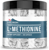 Suplemento  L-metionina 200 cápsulas, pura y sin diluir