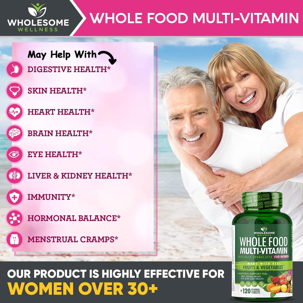 Suplemento Multivitamínico Completo para Mujeres 120 Tab