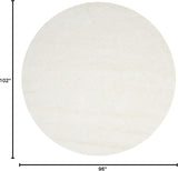 Alfombra redonda de pelo largo, fácil cuidado, modelo SG151-1010