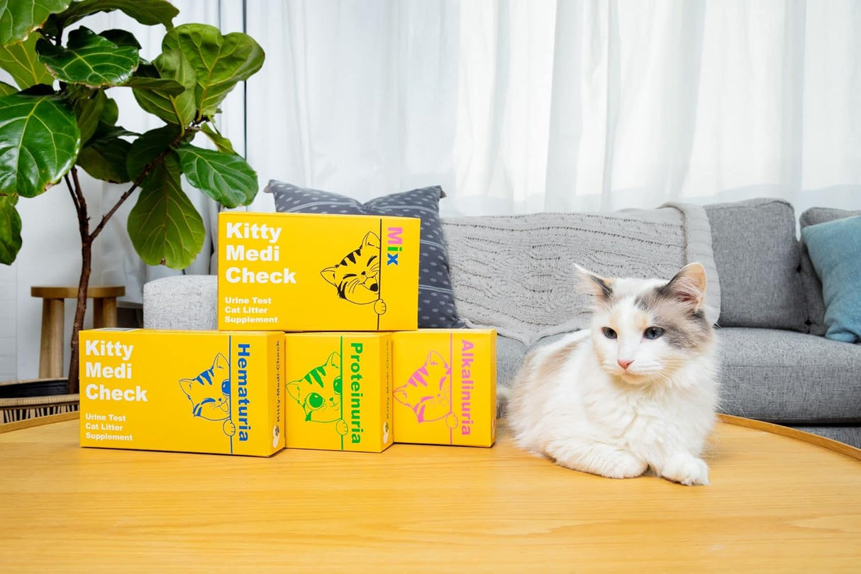 Kit de prueba de salud de orina de gato, de fácil monitoreo