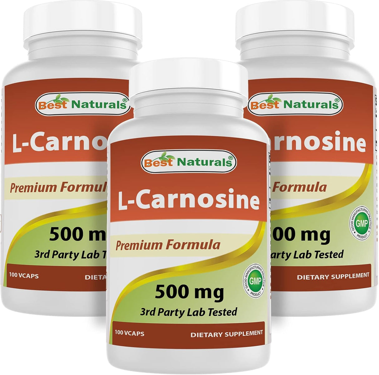 Best Naturals L-Carnosina 500 mg 300 Vcaps