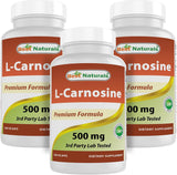 Best Naturals L-Carnosina 500 mg 300 Vcaps