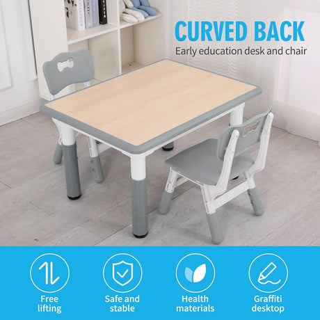 Mesa Escritorio de plástico para niños de altura ajustable