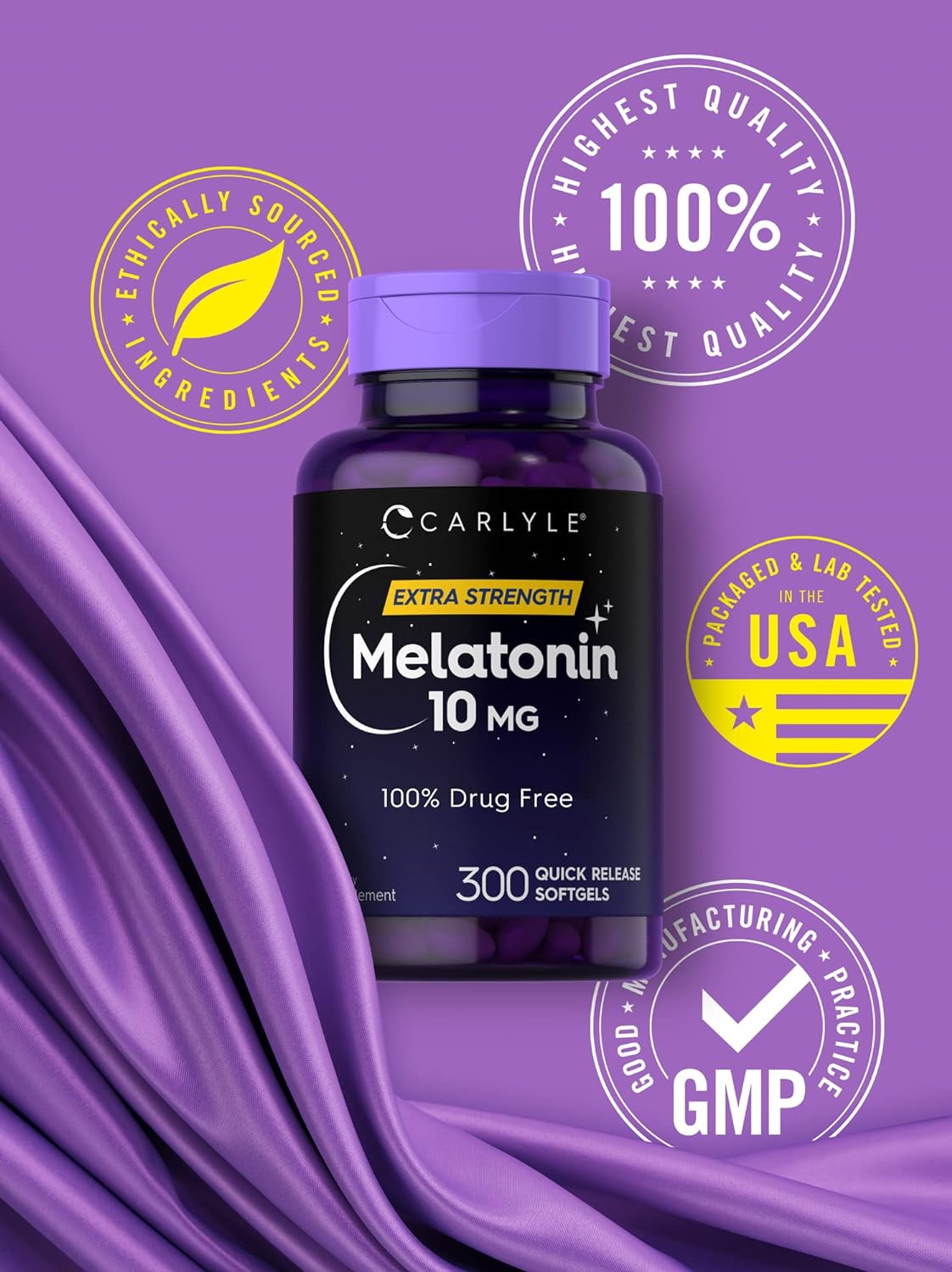 Carlyle slepp nigth 10mg 300 cápsulas blandas  para adulto