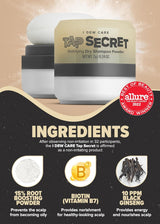 Shampoo seco en polvo con ginseng negro I DEW CARE