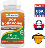 Isoflavonas de Soja 750 mg 120 Cápsulas Best Naturals 2 Pck