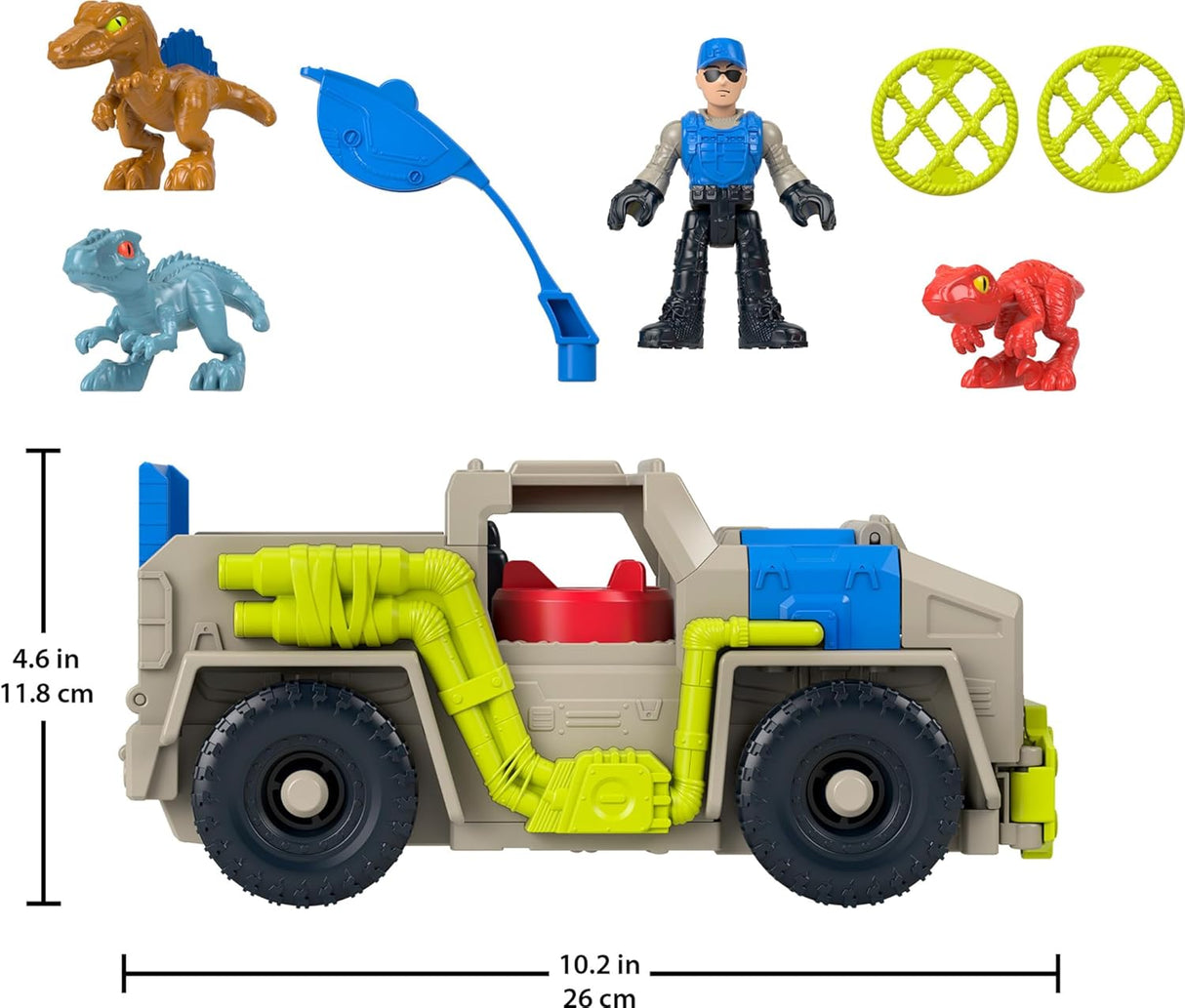 Juguetes de Dinosaurios Imaginext Jurassic World con Camión y Figura