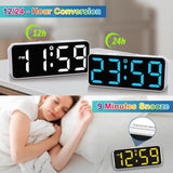 Reloj Despertador Digital Pequeño, Pantalla RGB, Dimmable