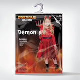 Disfraz de Diablo para Niña, Spooktacular Creations, Cuernos, Modelo 2023
