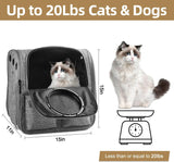 Mochila para gatos diseño ventilado gris