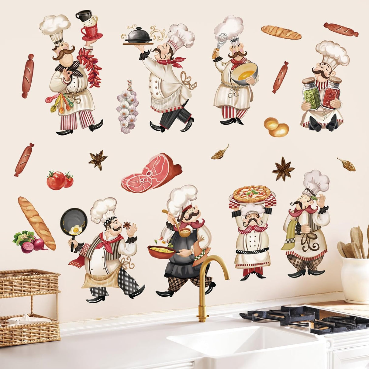 Pegatinas de Cocina Wondever, Arte de Pared para Comedores