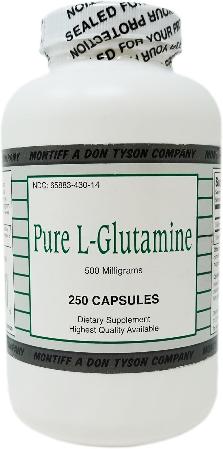 Pure L Glutamina 500 mg 250 cápsulas