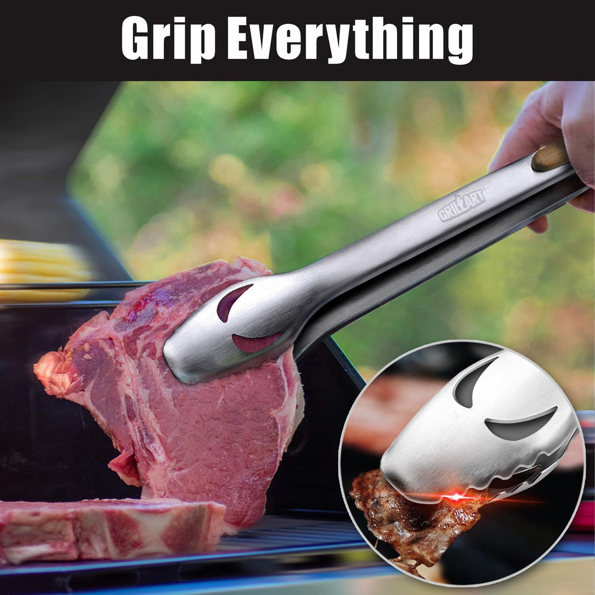 Juego de Herramientas para BBQ GRILLART - Acero Inoxidable 18