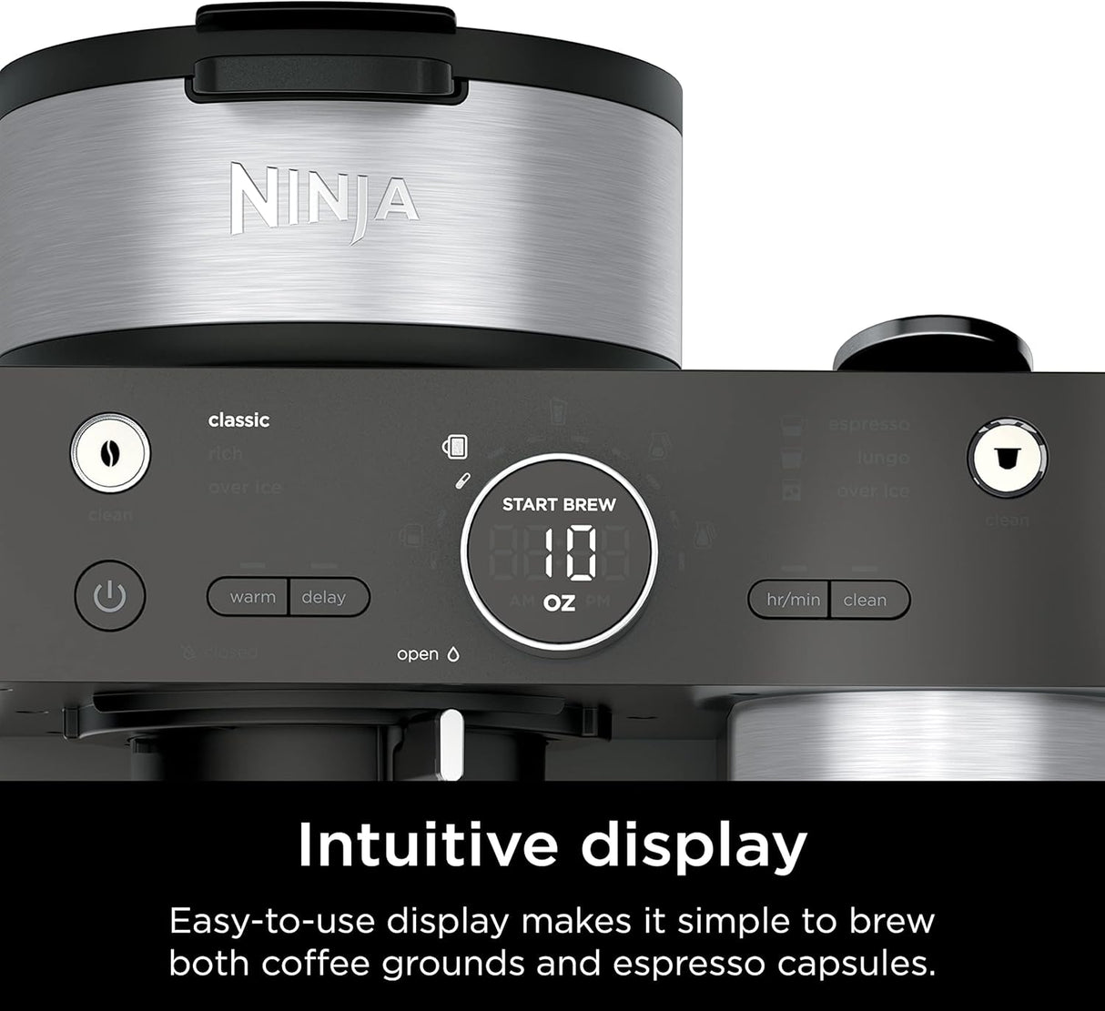 Máquina de Café Espresso Ninja, 3 estilos, CFN601