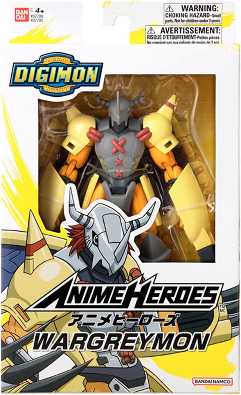 Figurita WarGreymon BANDAI 6.5'' Articulada con Accesorios