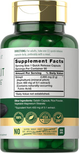 Carlyle Shilajit Cápsulas 2000mg 90 Cápsulas No GMO Gluten-Free