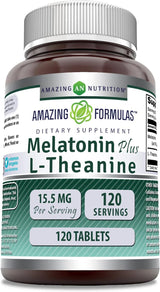 Suplemento de melatonina Plus L-teanina de 10 mg
