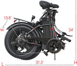 Bicicleta Eléctrica Vivi Gopina, 350W, Plegable, 40 Millas