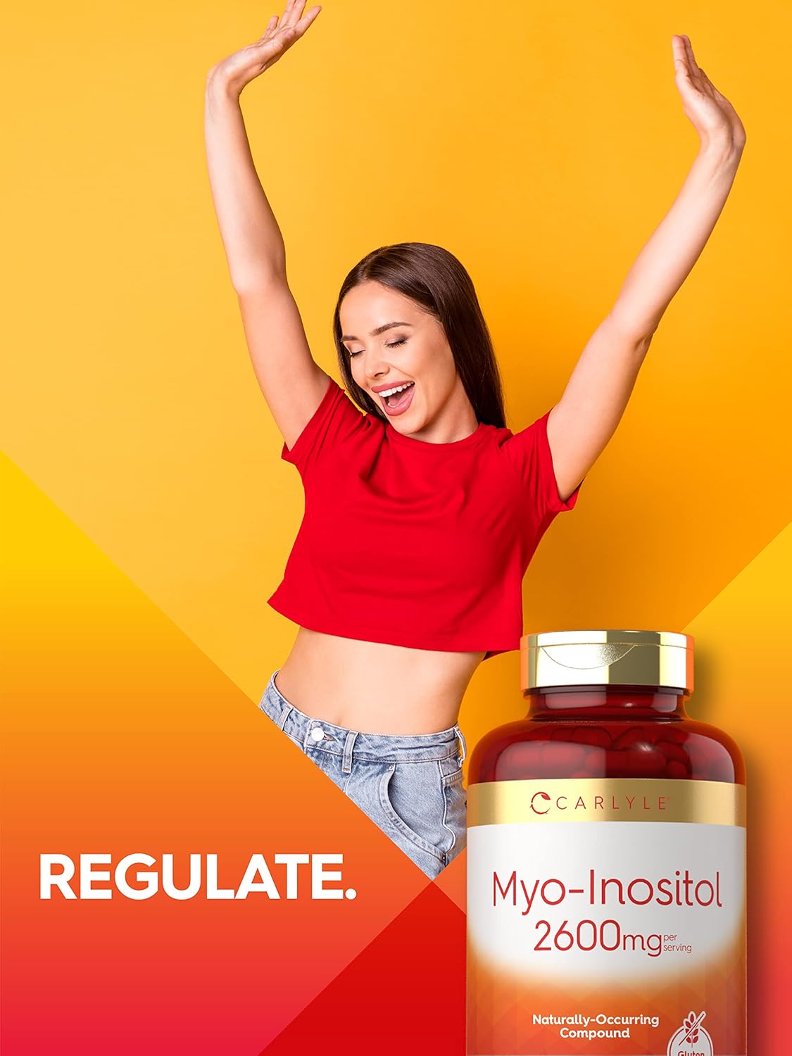 Suplementos Mio-inositol 2600 mg  180 und Sin OMG sin gluten