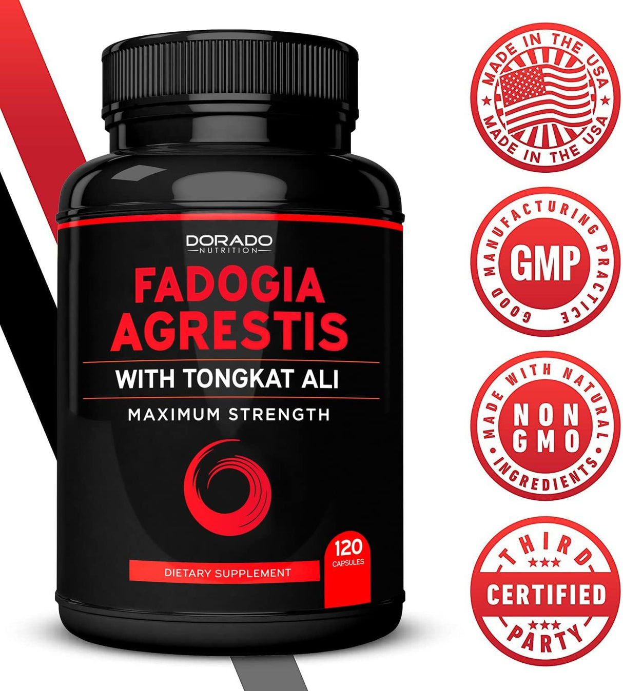 Suplemento Tongkat Ali de 400 mg  120 cápsulas veganas