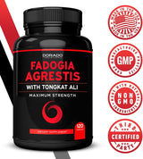 Suplemento Tongkat Ali de 400 mg  120 cápsulas veganas