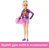 Muñeca Gimnasia Barbie y Accesorios, Juego con C-Clip, Balance Beam