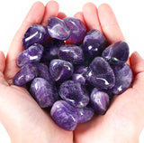 Juego de piedras de cristales curativos de amatista, cristales