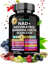 Suplemento NAD 300mg y Resveratrol 1000mg, Fórmula Orgánica