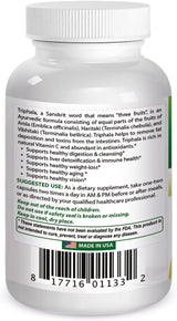 Suplemento Best Naturals Triphala 750 mg 120 Vcaps