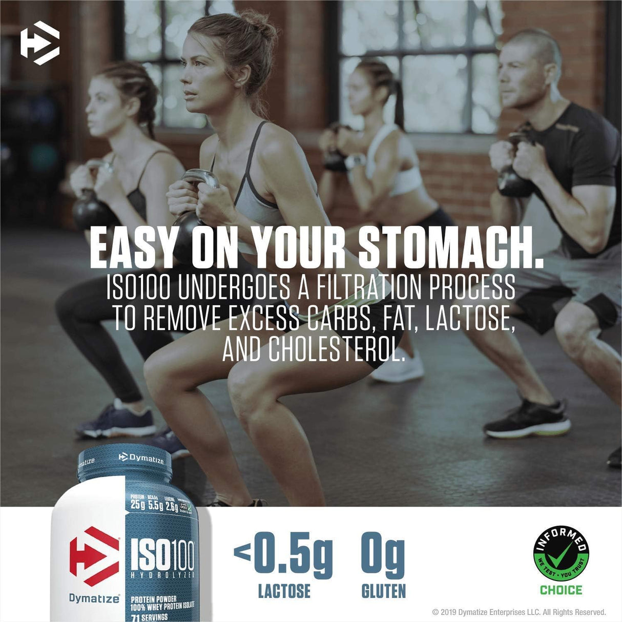 Suplementos Proteína en polvo hidrolizada Dymatize ISO100