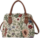 Bolso de hombro Signare con tapiz de flores para mujer